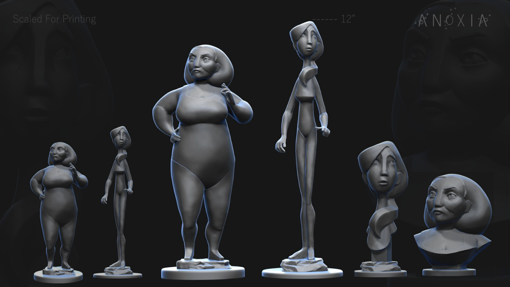 ANOXIA Maquette 3D Print Line-up